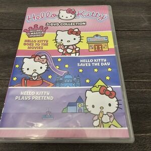 Hello Kitty 3-dvd Collection Goes to the Movies Saves the Day Pretend